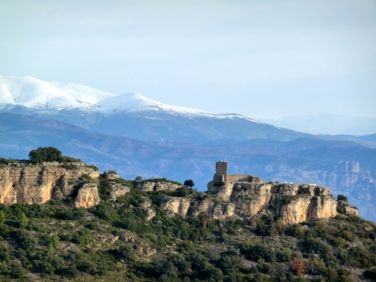 Panoràmica Castell Guàrdia, Castell de Mur 