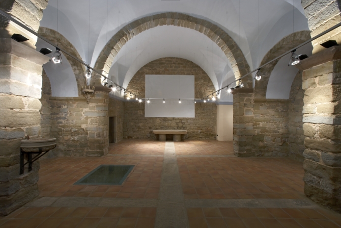 Interior Església Vella de la Guàrdia d'Urgell 