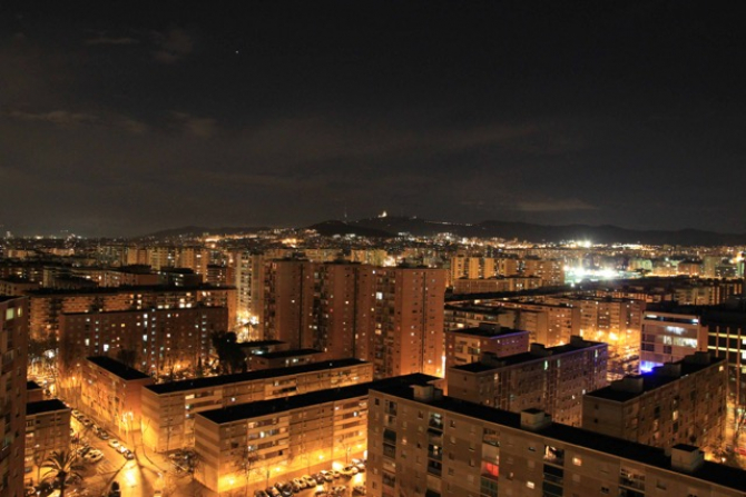 Foto vistes nit des de terrassa