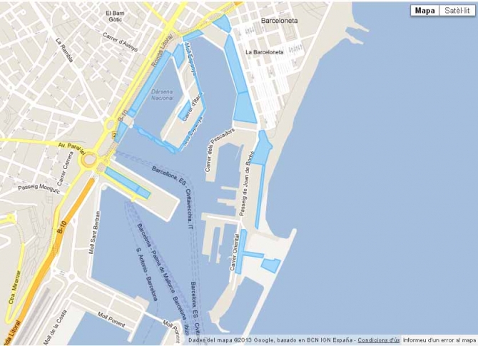 Spaces managed by Port Vell